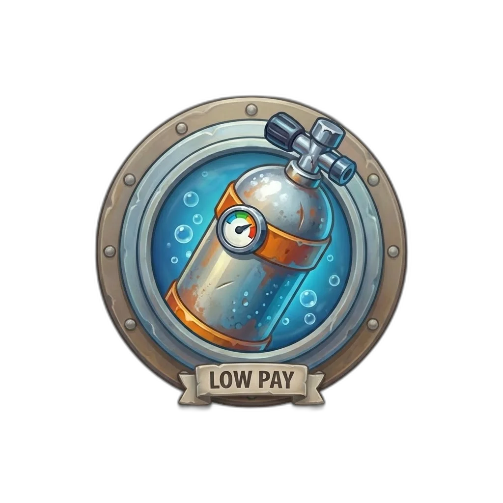 Razor Shark Oxygen Tank low-value symbol paying 0.05x to 2.5x stake